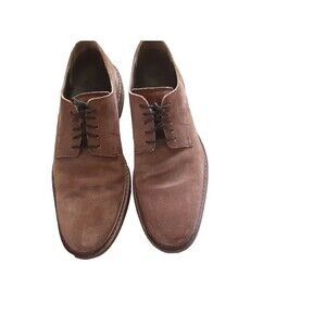 Cole Haan Oxford Men's 10.5 Williams Buck II Chestnut Suede Preppy Dress Shoes
